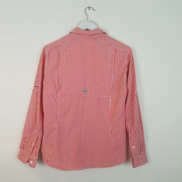 COLUMBIA Gingham Super Bonehead Long Sleeve Top XS - Picture 3 of 8
